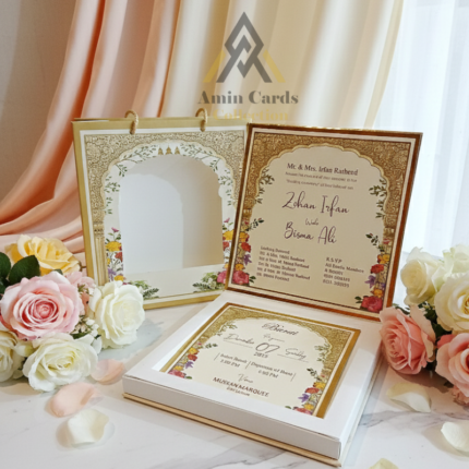 Gold Archway Luxury Wedding Invitation Box Set